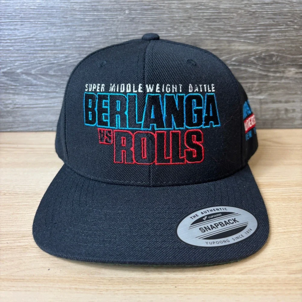 Edgar Berlanga Hat Cap Snap Back Black Embroidered Boxing Steve Rolls‎ Fighting